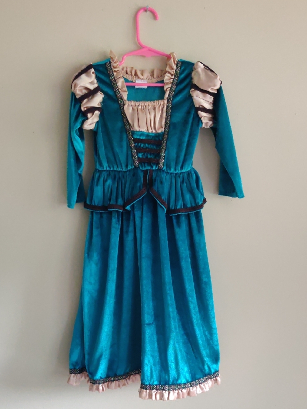 Little Adventures Merida Dress Brave Disney Pixar Green Gold Renaissance Costume